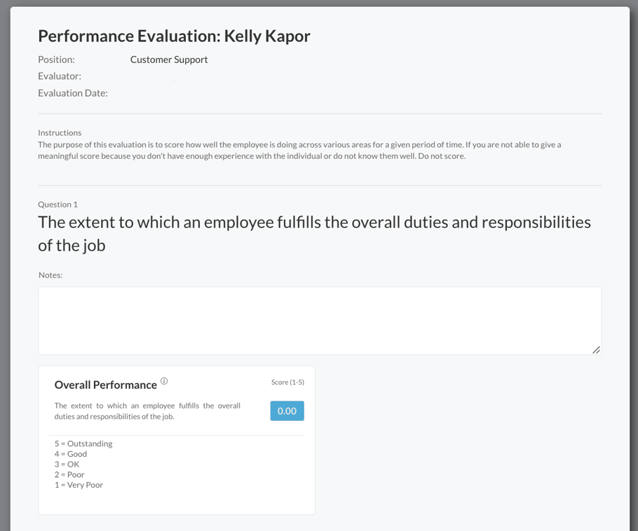 How to Add Employee Performance Data